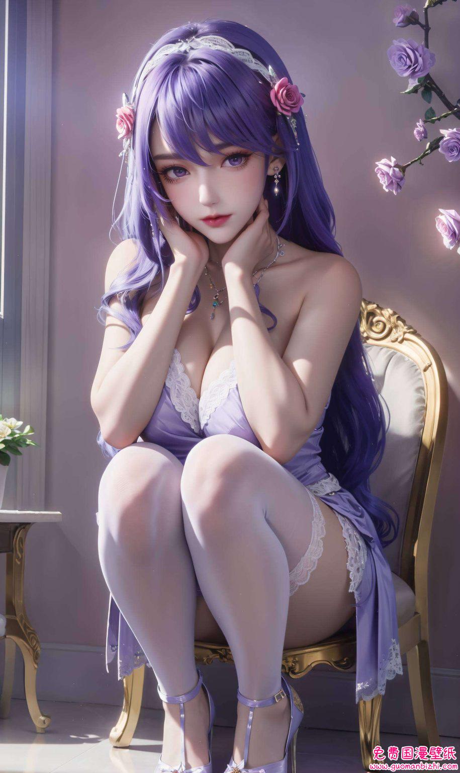 圣采儿落泪动漫壁纸高清：AI图片与二次元壁纸，Win10潮图壁纸集锦。