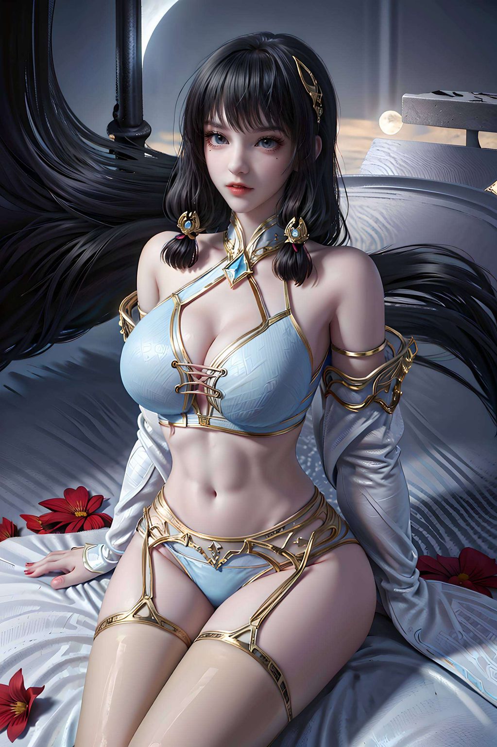 AI绘画参考作品集——云落平板最美壁纸免费包