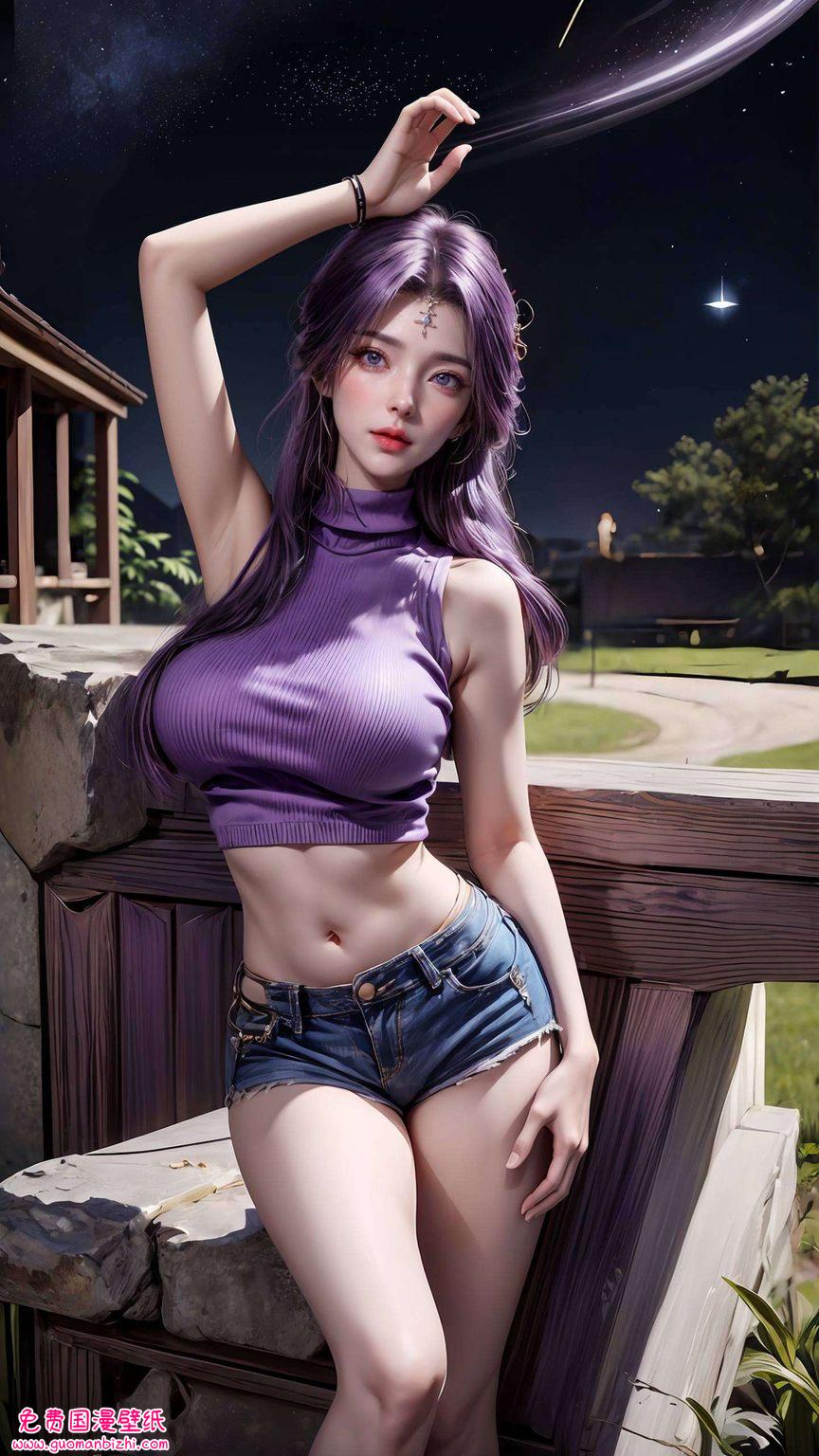 AI素材壁纸集：云曦精细角色动画，平板超清4K手机壁纸盛宴