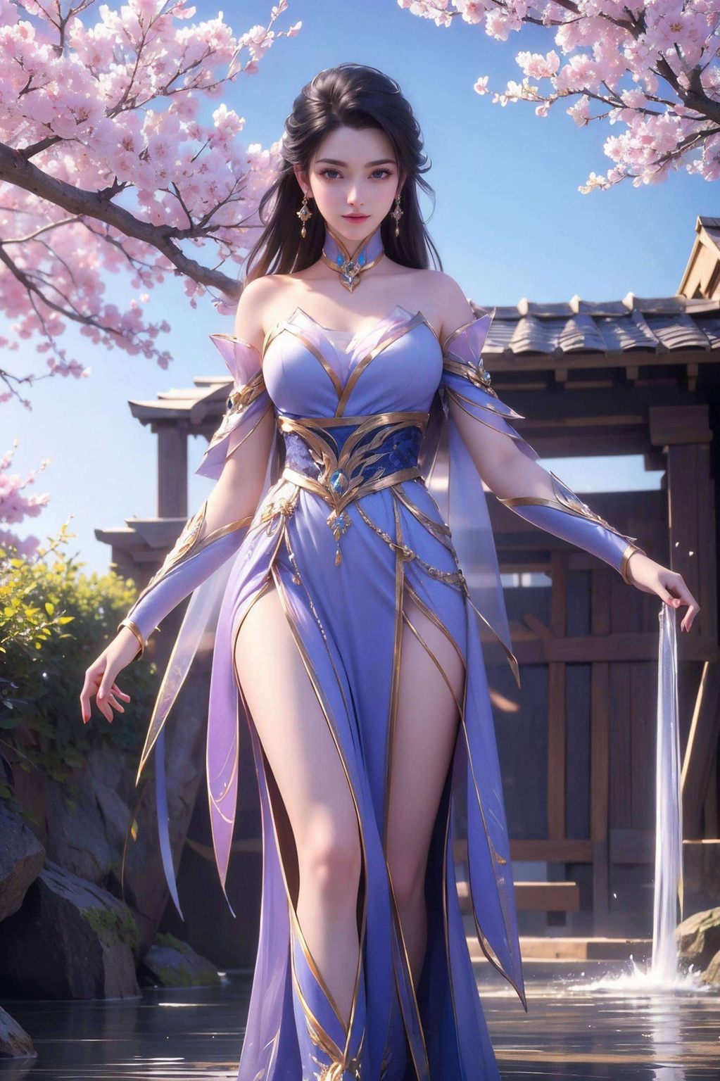 仙武传楚灵玉第二季：AI素材壁纸，完美像素，PC古香古色建模集锦