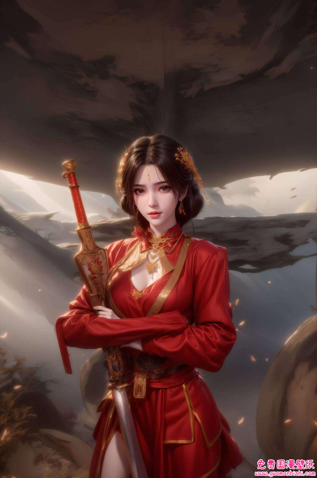 AI素材壁纸集：仙逆李慕婉王林抢婚，壁纸护眼PC桌面背景精选