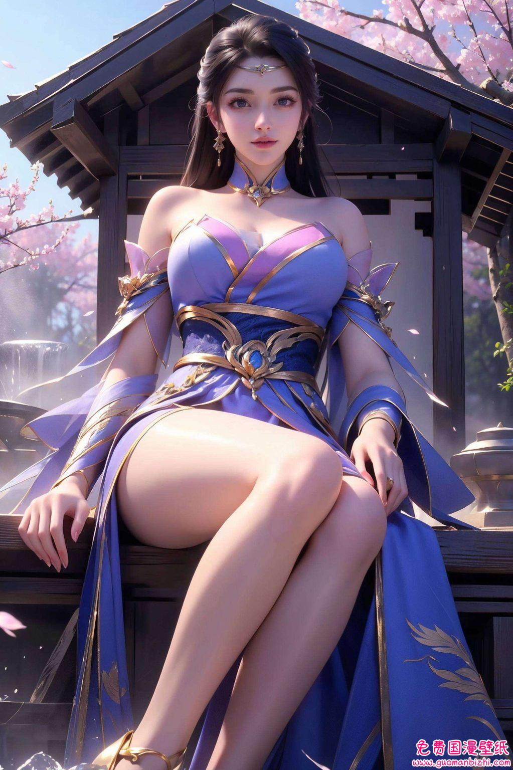 仙武传楚灵玉AI绘画二次元壁纸，安卓动画壁纸集锦