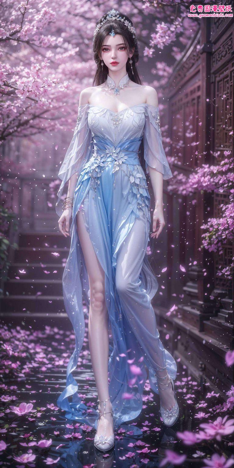 王林李慕婉浪漫故事，AI创造AIGC动漫壁纸，iPad桌面装饰图横屏精选