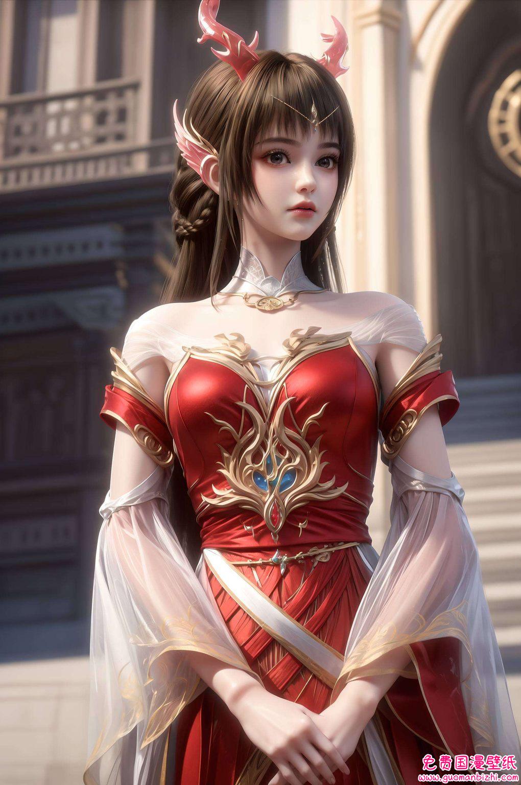 国漫女神云落：AI角色二次元壁纸，手机粉色定制珍藏