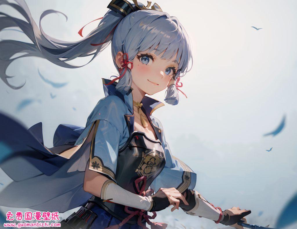 k高清免费壁纸秀：神里凌华与萤动态电脑动画壁纸精选