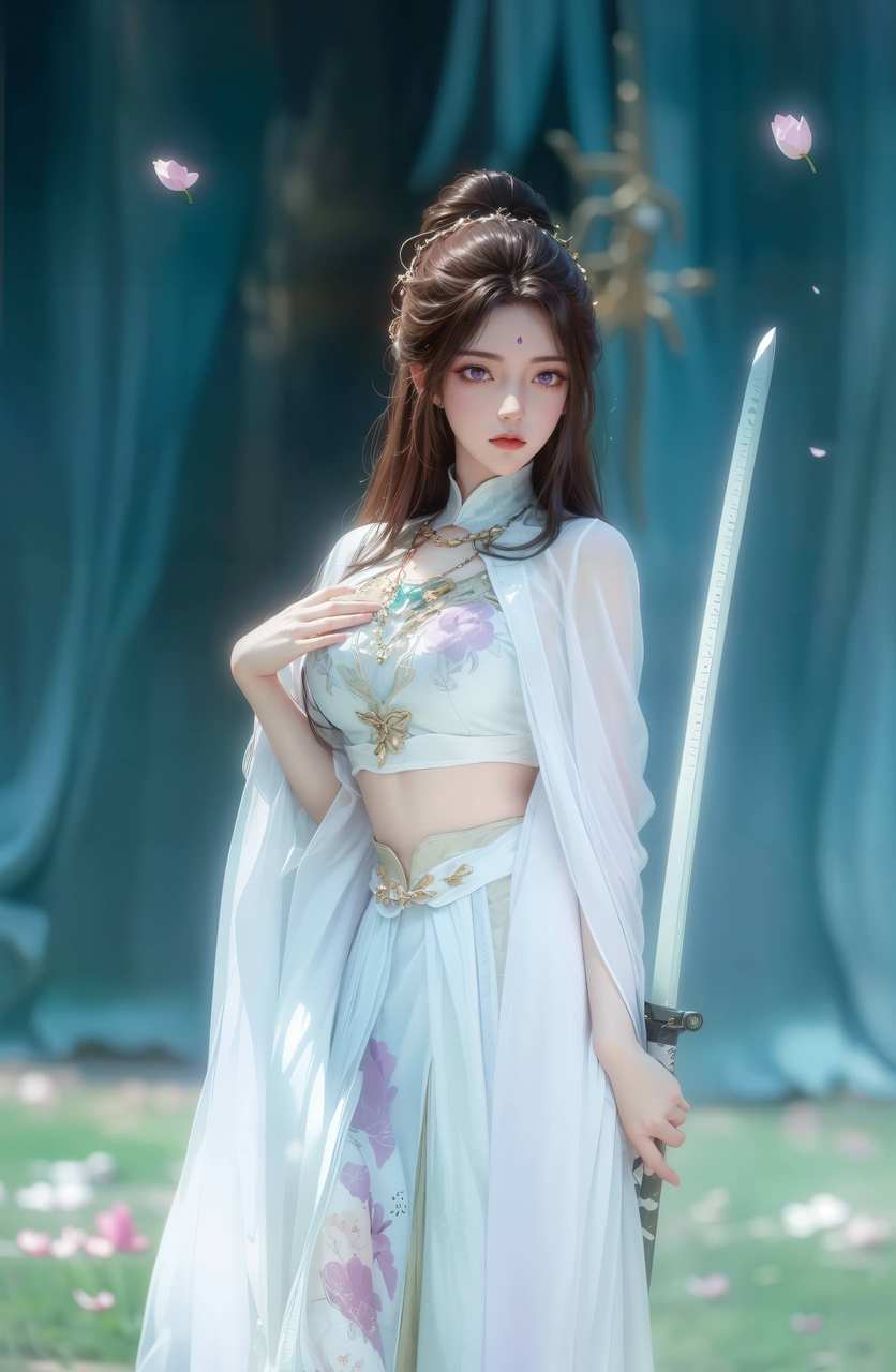 ai绘画模板:完美世界 壁纸灵感：月婵