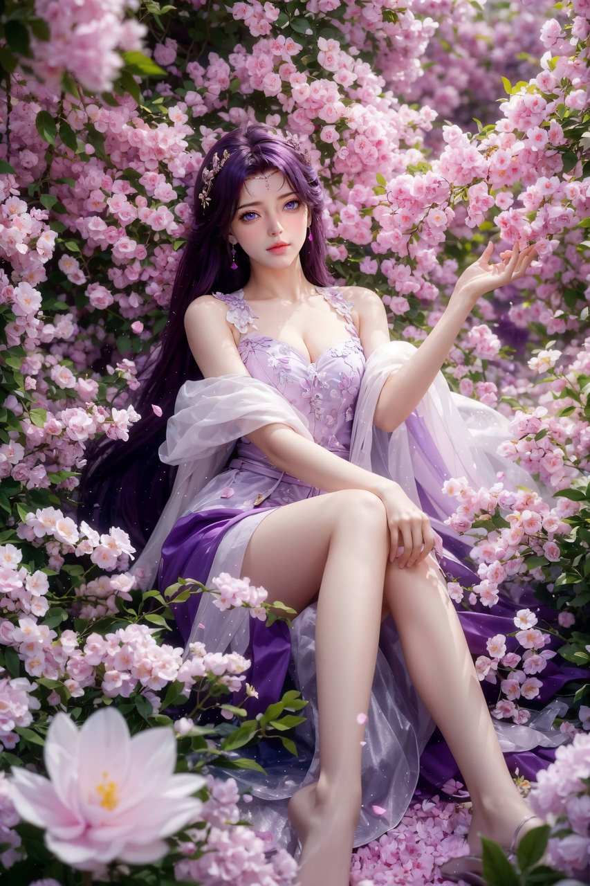 ai绘画素材:完美世界云曦，风景壁纸下载