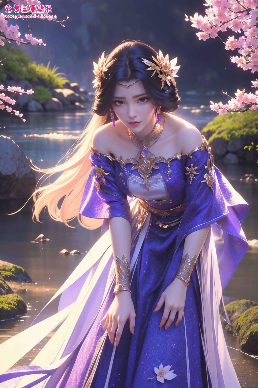 AI壁纸精细角色，平板可爱壁纸，云曦插画手机版苹果特供。