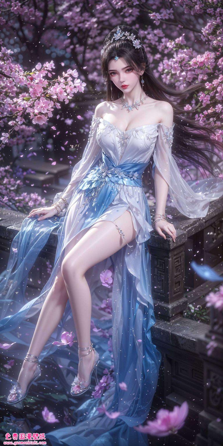 李慕婉魂血反应高清壁纸：AI生成图片护眼壁纸，iPad桌面装饰图精选