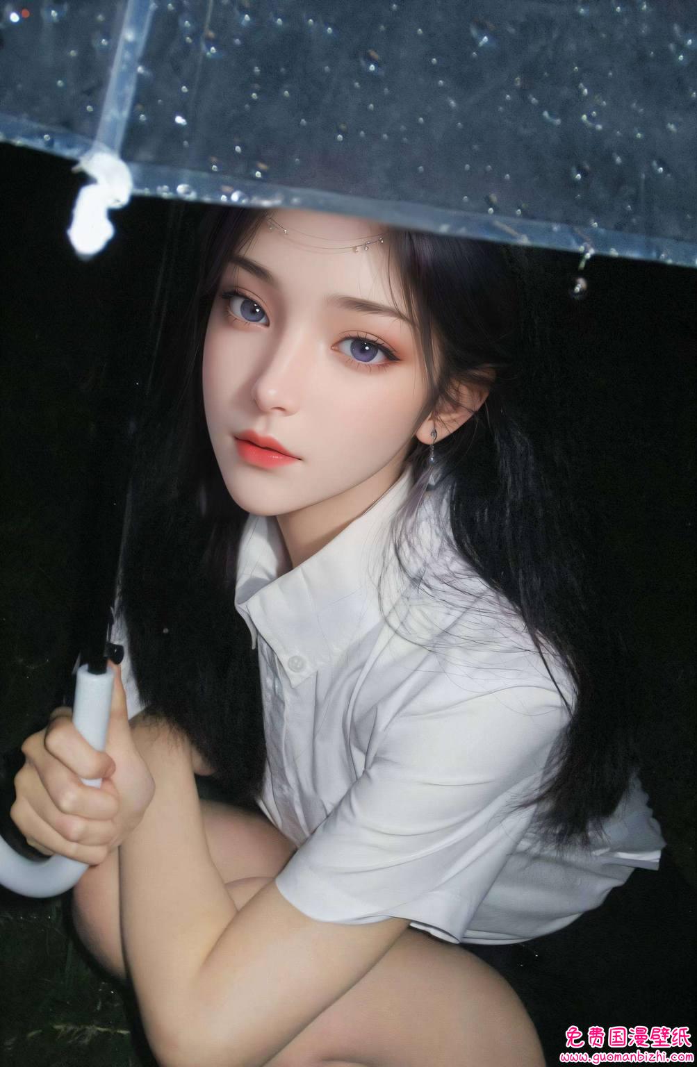 云韵全身绘画图片——AI创作护眼壁纸，PC桌面主题高清呈现