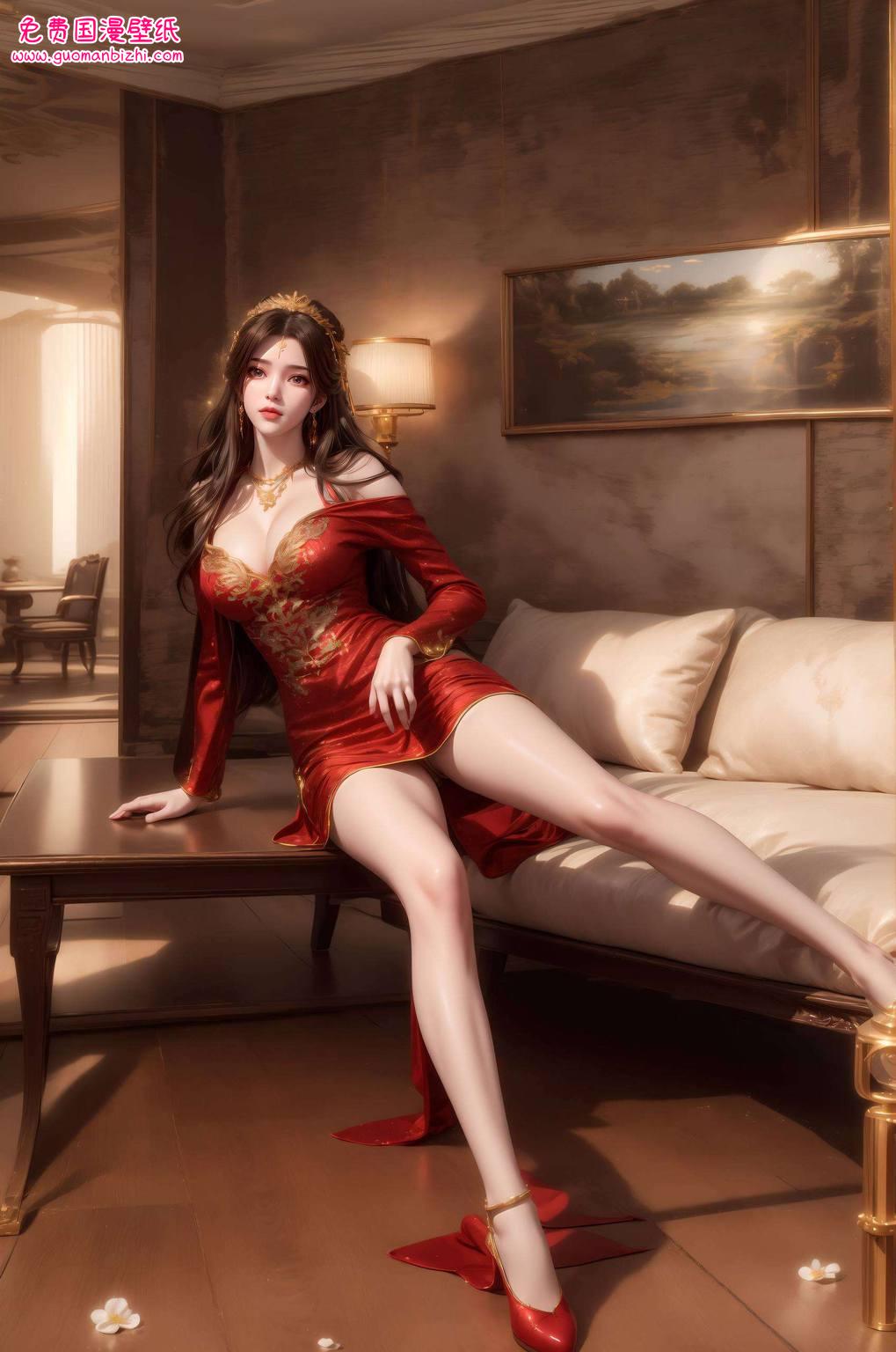 马良和李慕婉：清新动漫壁纸，电脑桌面装饰图集