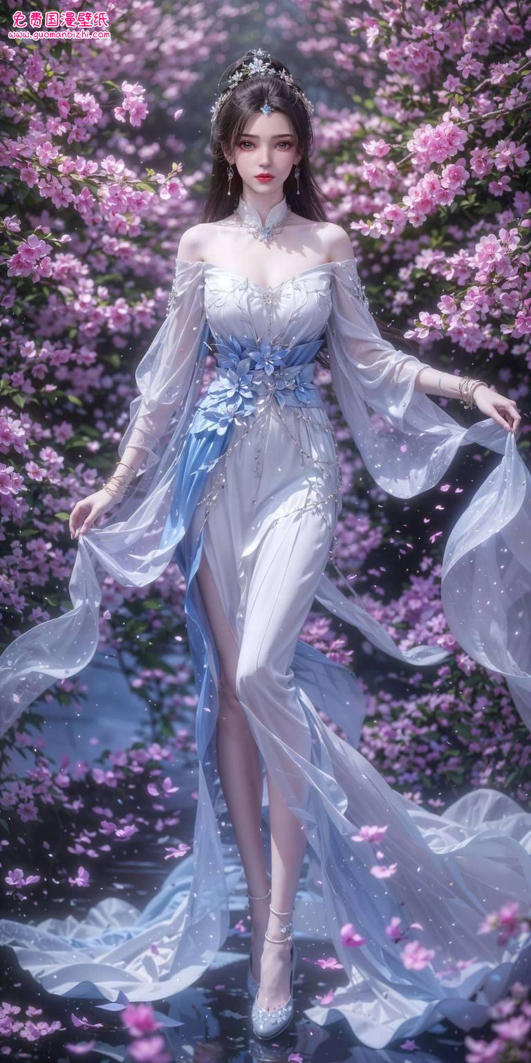 李慕婉屏保壁纸：古香古色婚纱，手机护眼之选。