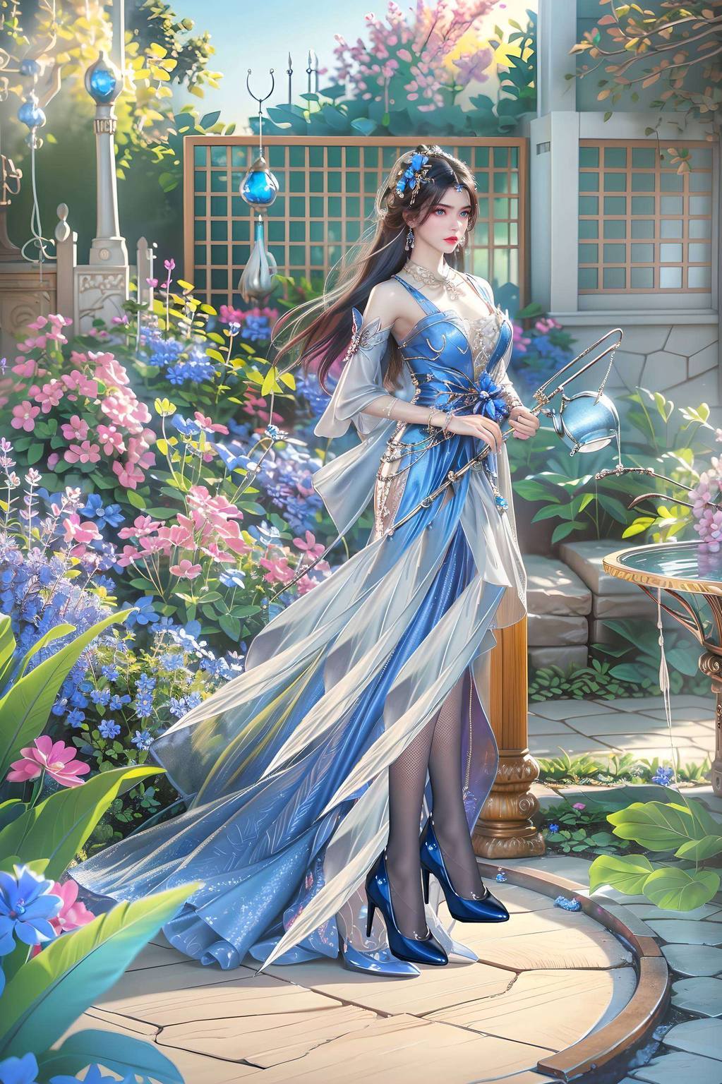 AI素材：王林搂李慕婉，古风漫画壁纸免费秀，手机壁纸精选集。