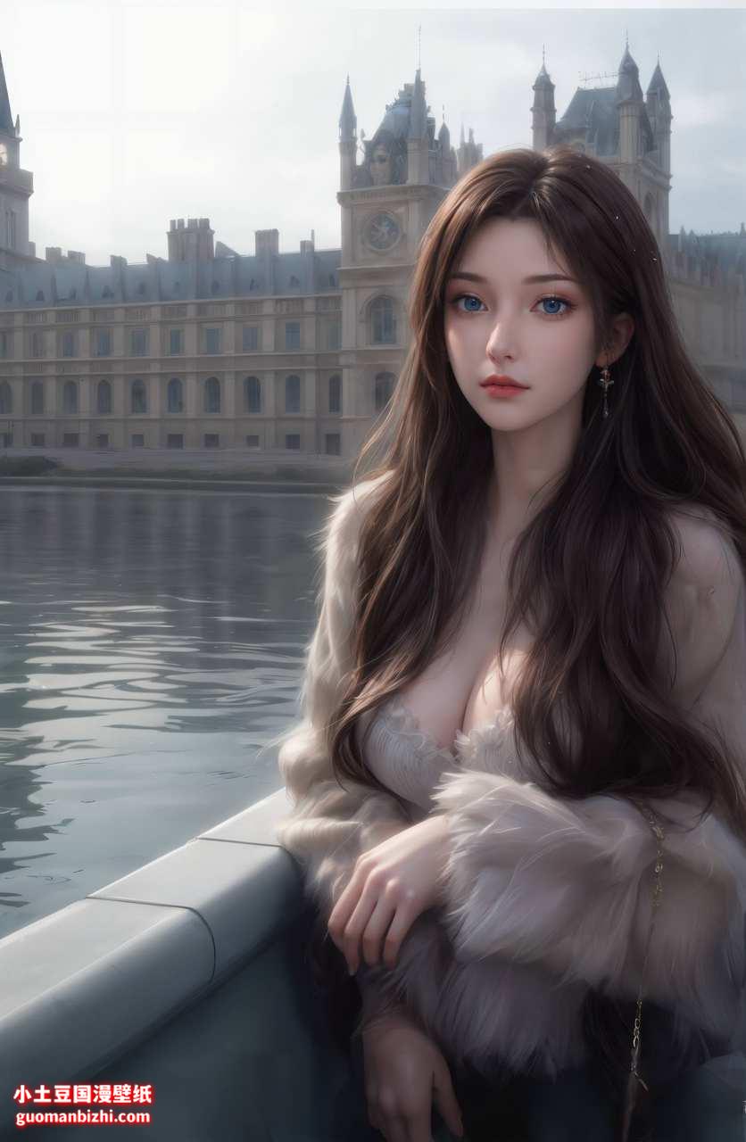 ai高清手机壁纸:云韵绘画姿势与动作素材分享