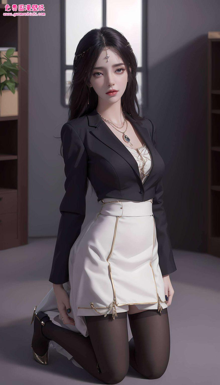 云曦高清壁纸白丝——AI生成素材，免费壁纸秀，苹果唯美手机壁纸集锦