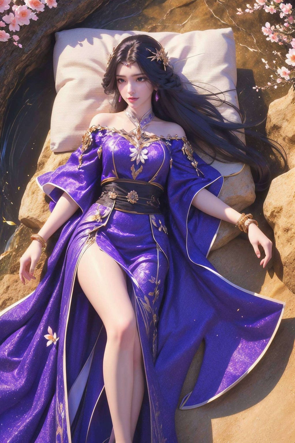 紫色完美像素Win10壁纸，粉色云曦擦眼泪，拯救者之光