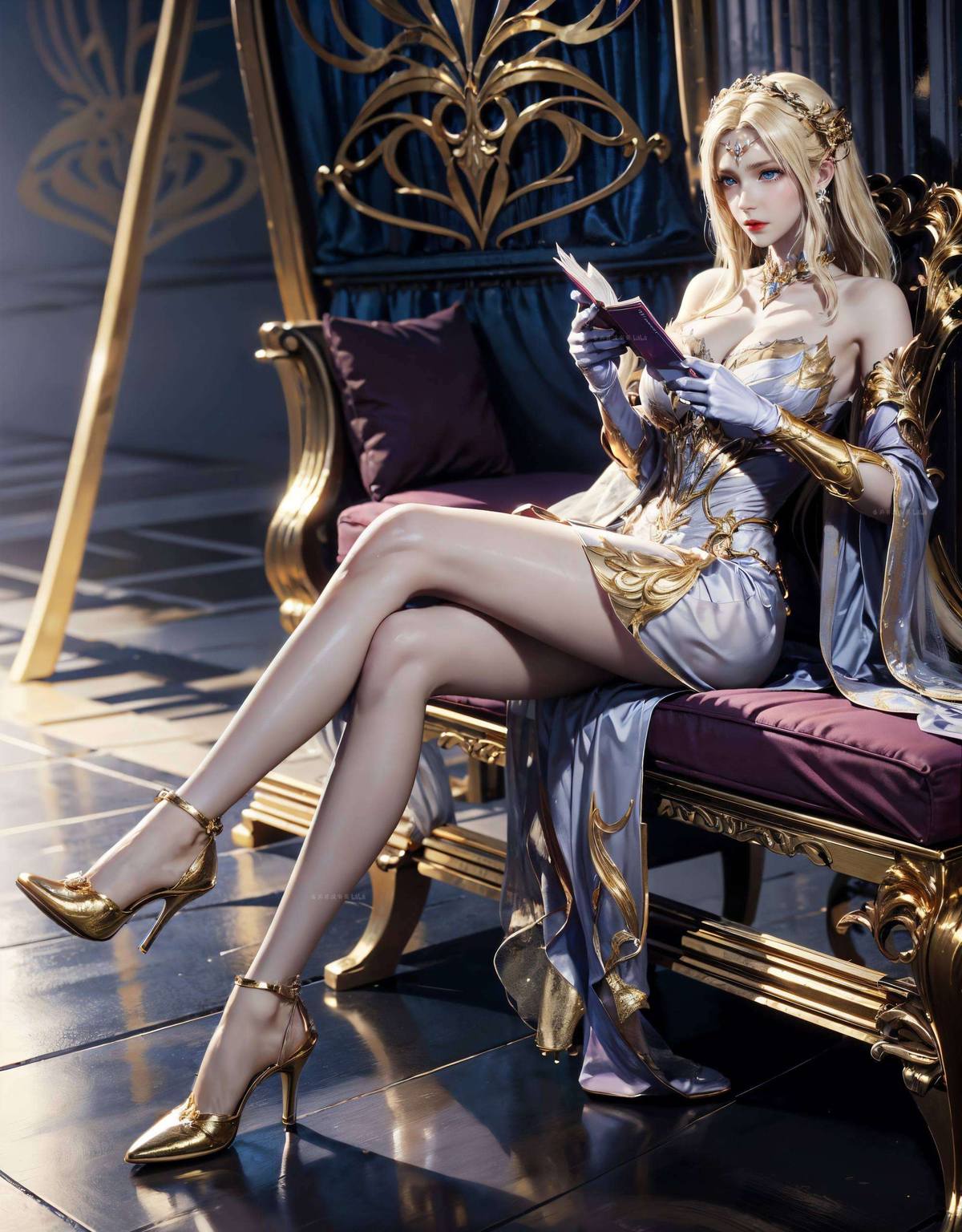 国漫女神千仞雪美图壁纸——AI创作AIGC免费安卓古风壁纸包