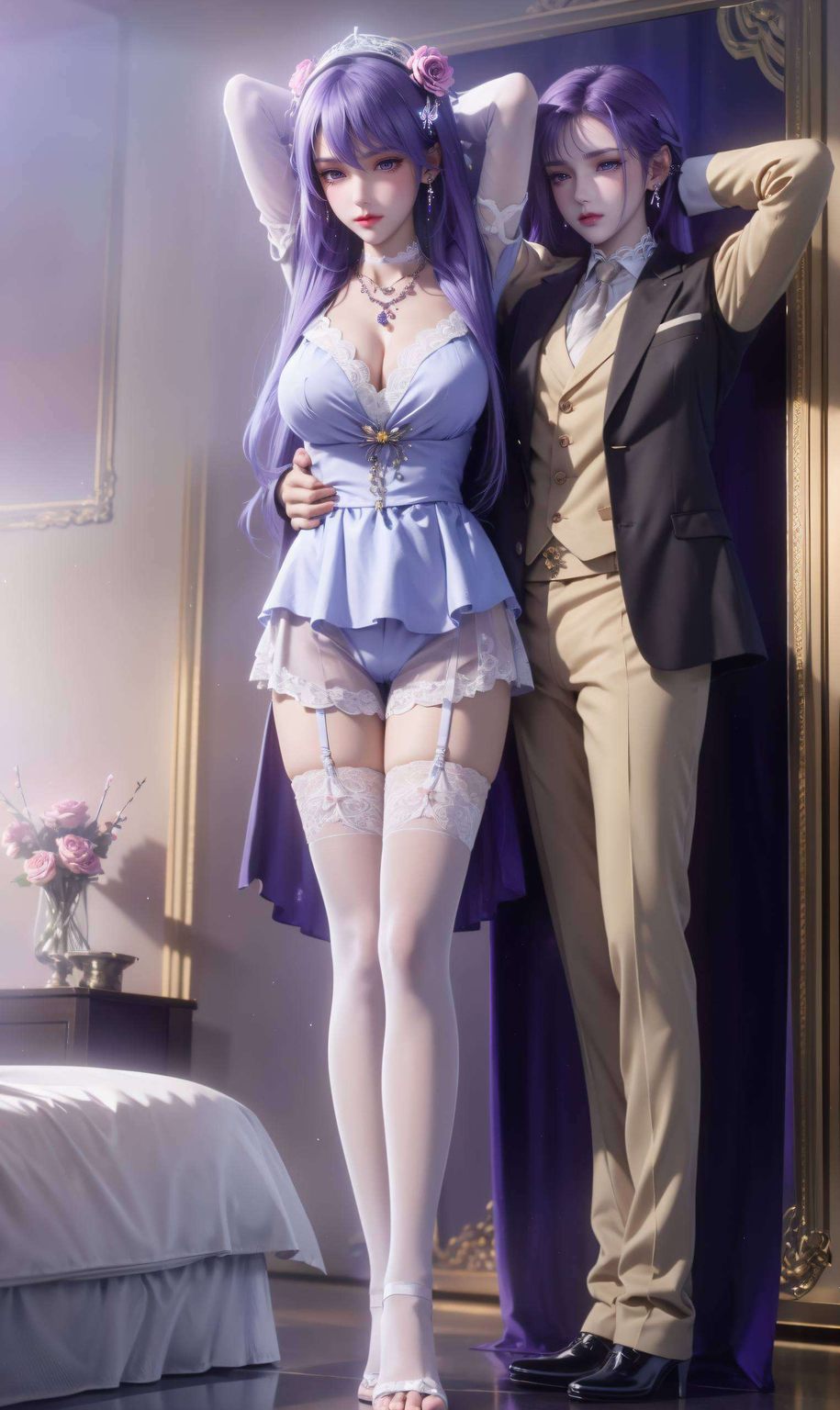 AIGC素材集：动漫壁纸手机墙纸精选——圣采儿专属