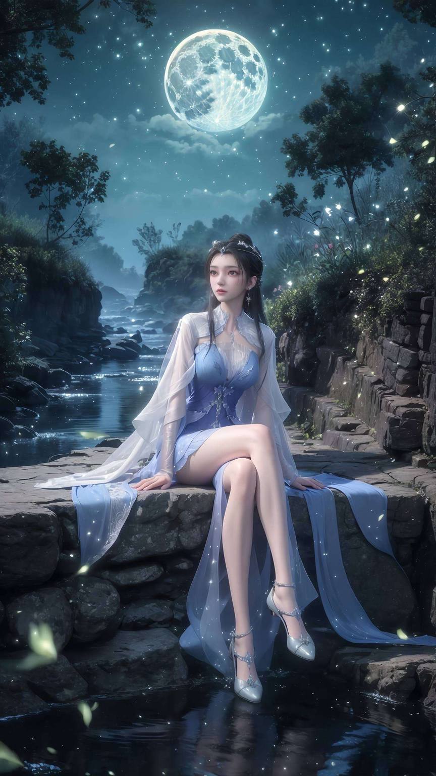 仙逆王林李慕婉手机壁纸：AI创作精细角色电脑桌面风采