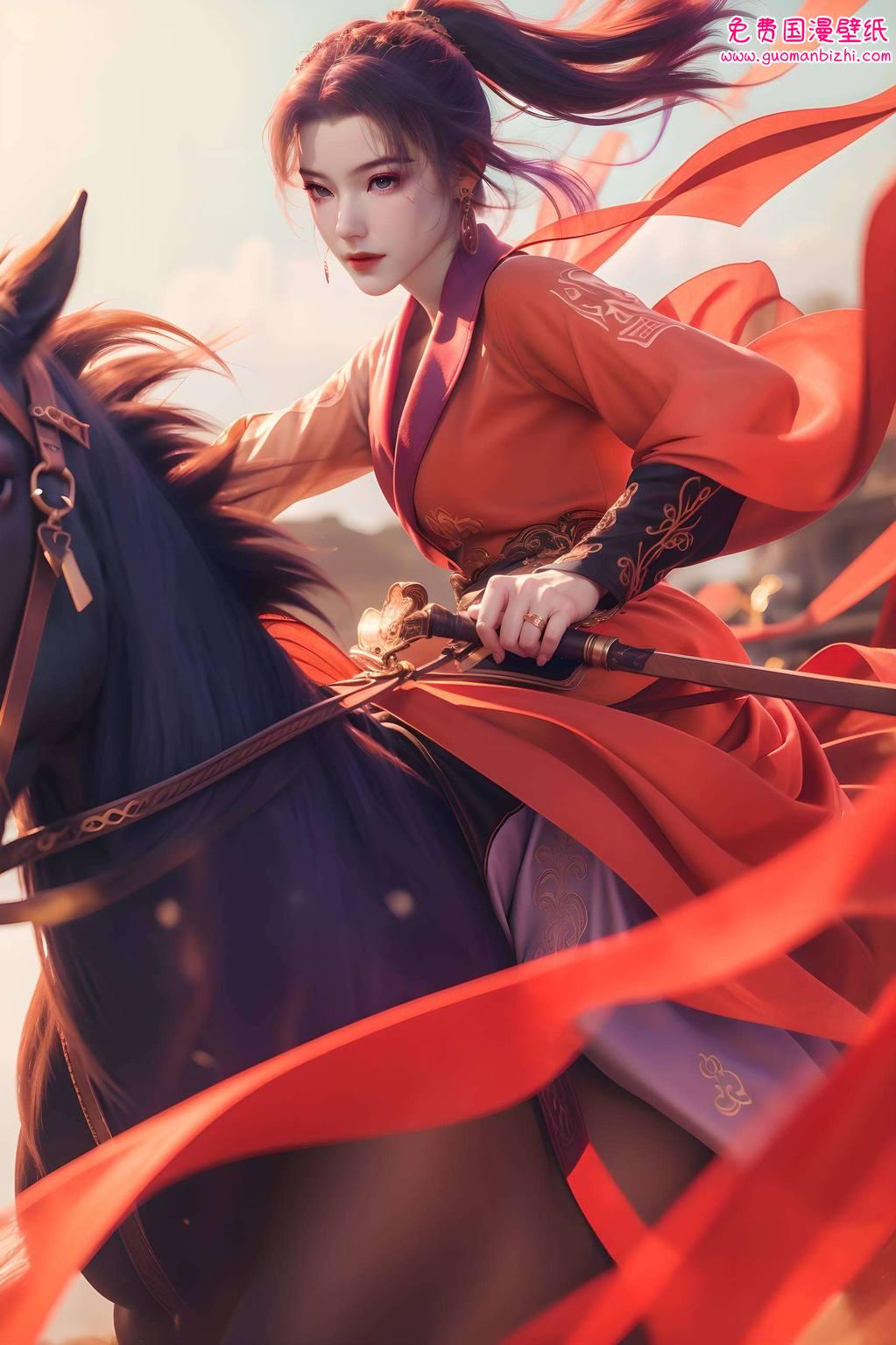 动漫女壁纸师兄啊师兄云霄头像图片——AICG免费壁纸包苹果背景图片精选集