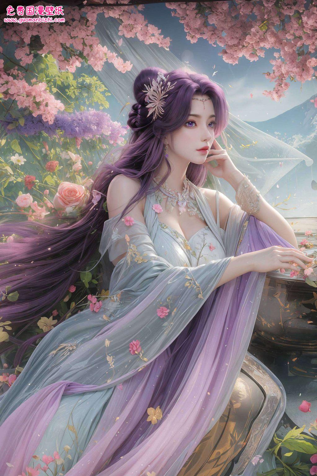 动态壁纸云曦美女动漫——AI范例壁纸，免费分享，打造手机桌面背景盛宴