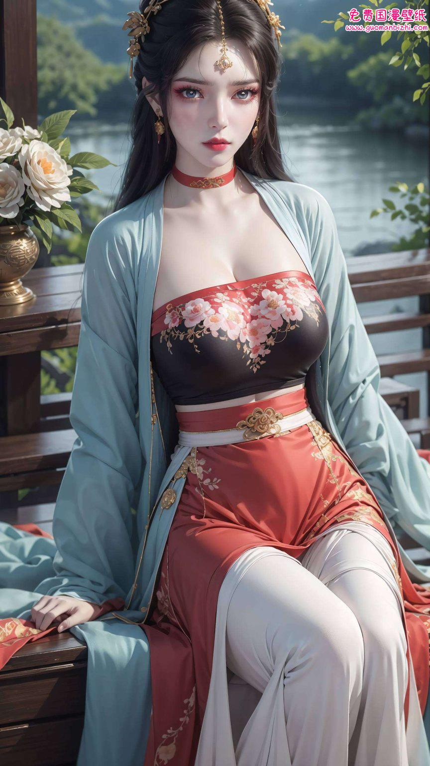 AI图片AIGC极简壁纸，苹果古风漫画壁纸，仙逆墨云8k超清蓝光美学呈现。