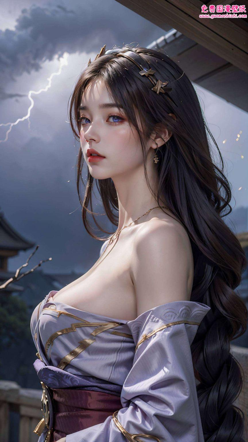 AI壁纸秀:古香古色雷电将军,手机免费壁纸秀风采 AI壁纸秀:古香古色雷电将军,手机免费壁纸秀风采