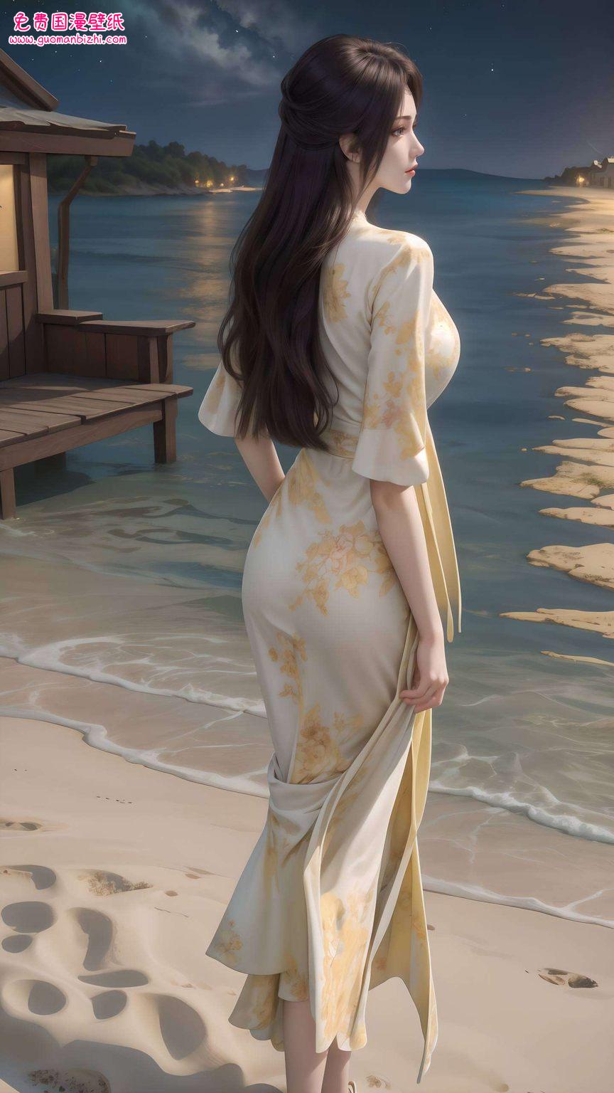 梦幻AI动漫：女生云韵精细角色iPad潮图壁纸集