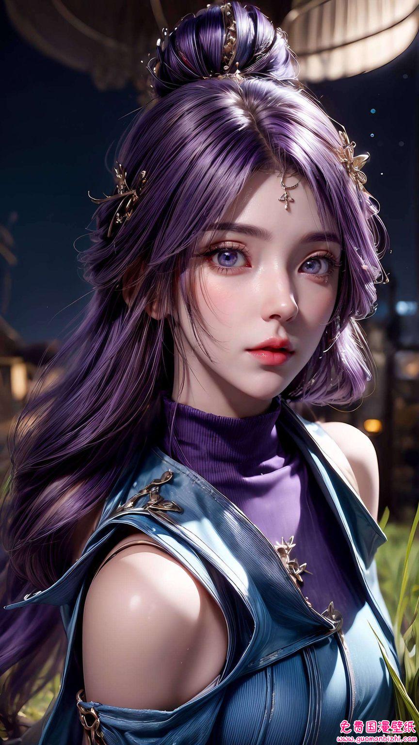 AI创作动漫壁纸集：成年云曦之美，iPhone最美壁纸呈现完美世界