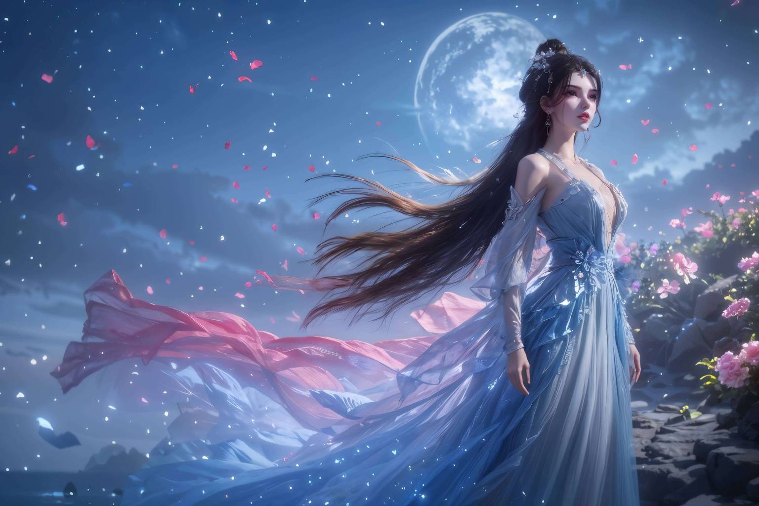 李慕婉4k超清平板壁纸集：AI范例·极简风格·PC艺术之美