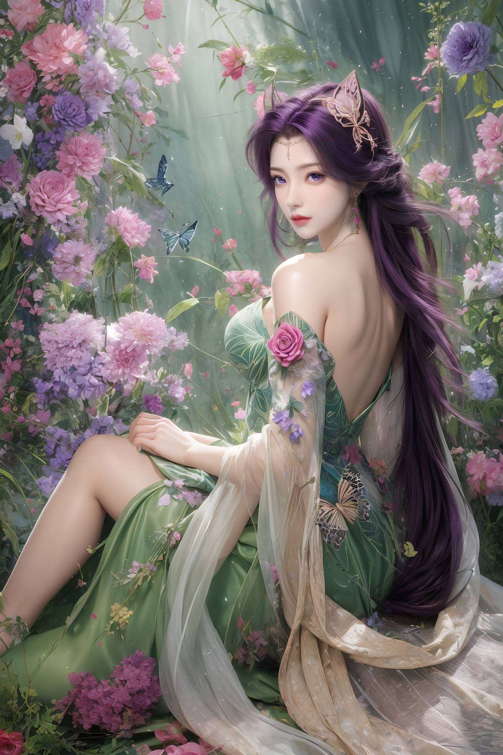 AI参考动漫壁纸，云曦风格苹果桌面主题，完美世界一瞥