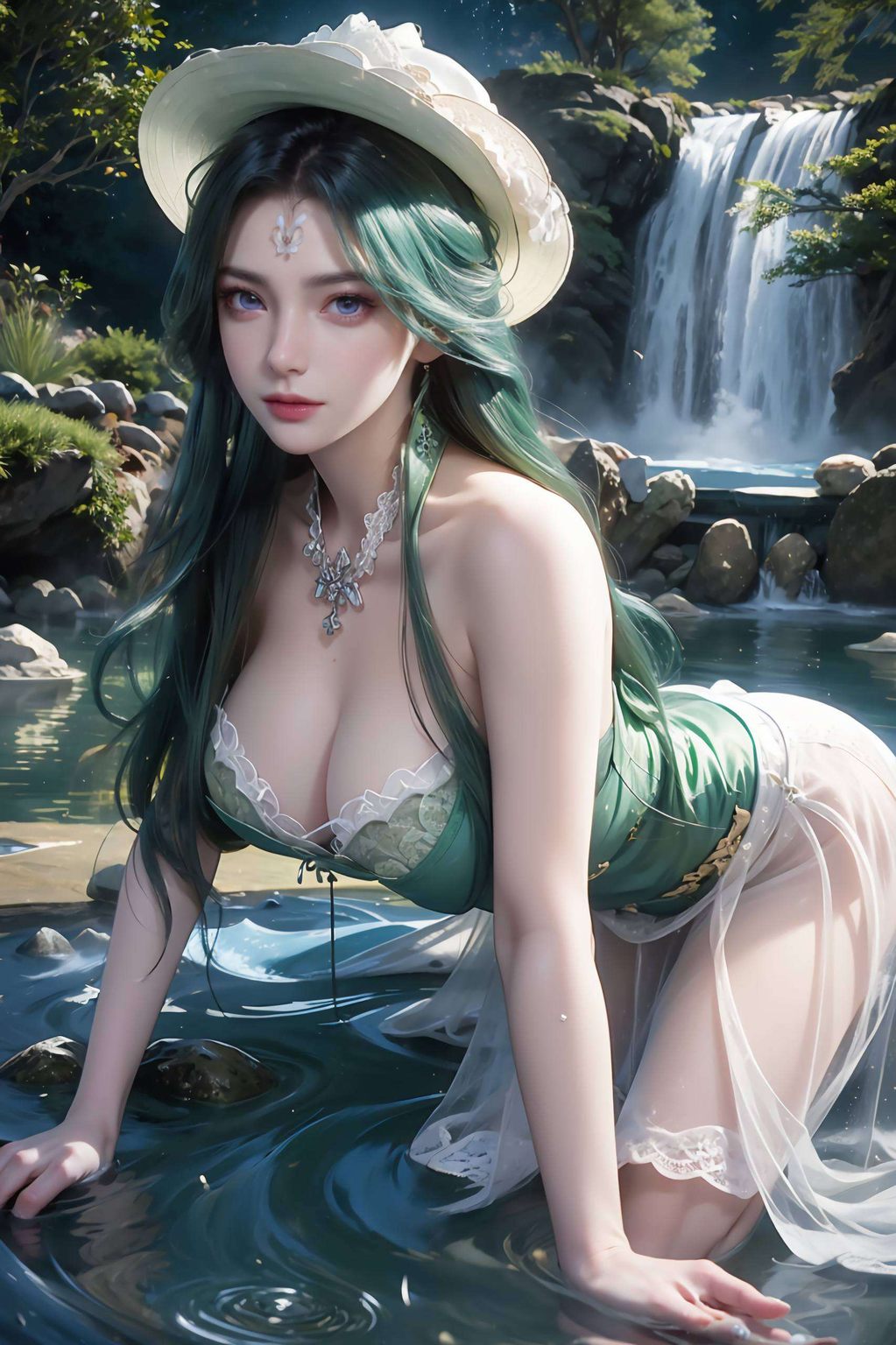 AI绘画壁纸·二次元壁纸·iPhone背景图片精选集仙逆周紫虹半脸风采