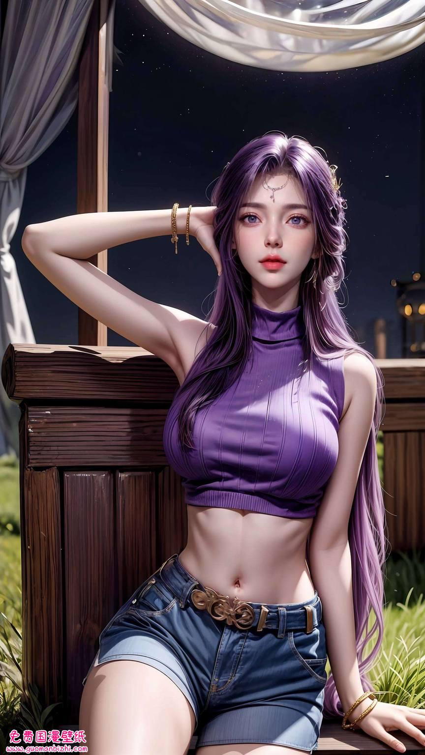 AI壁纸精细角色，平板可爱壁纸，云曦插画手机版苹果特供。