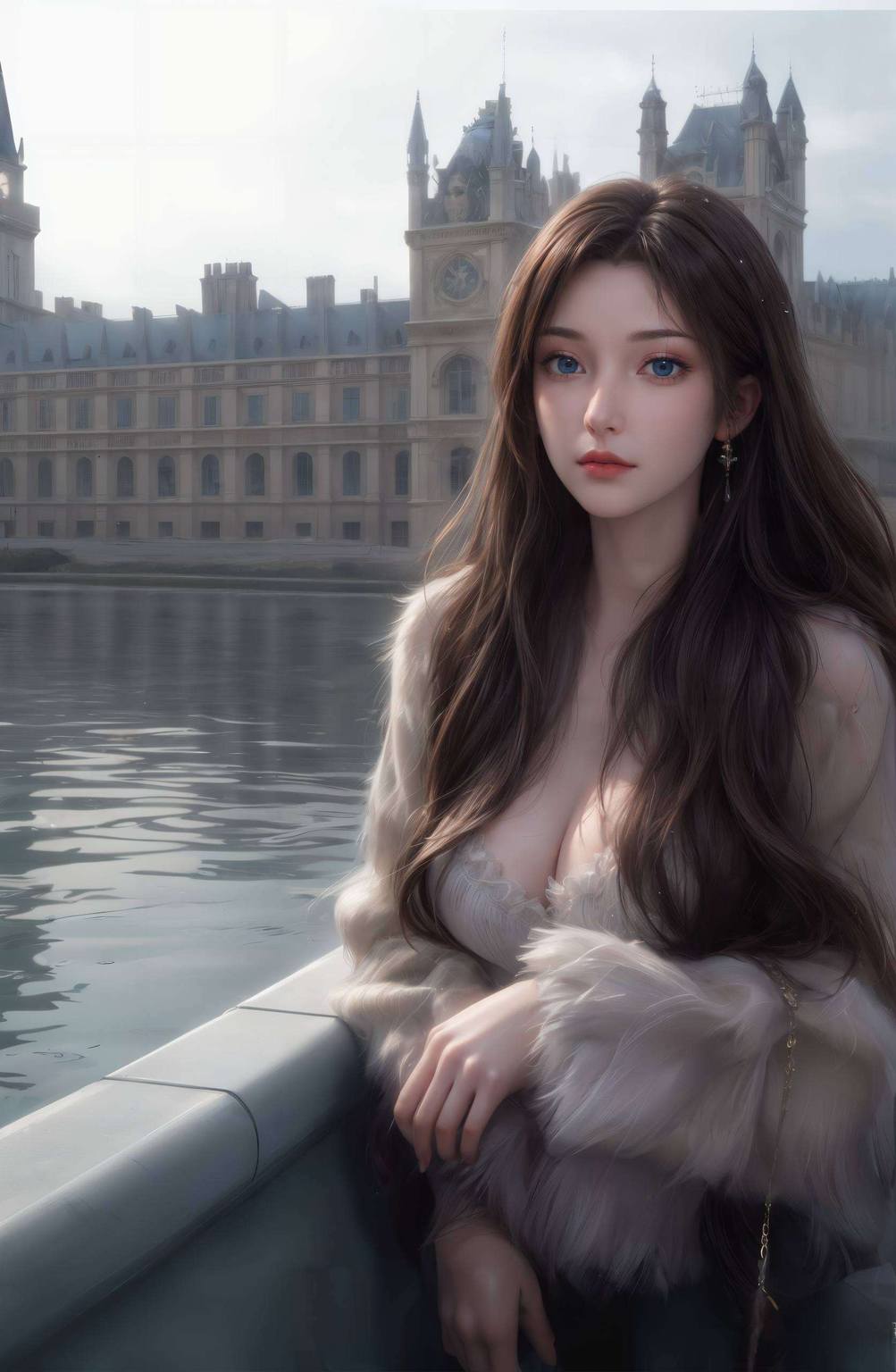 云韵忧愁：AI图例壁纸，完美像素，PC简洁风高清壁纸集