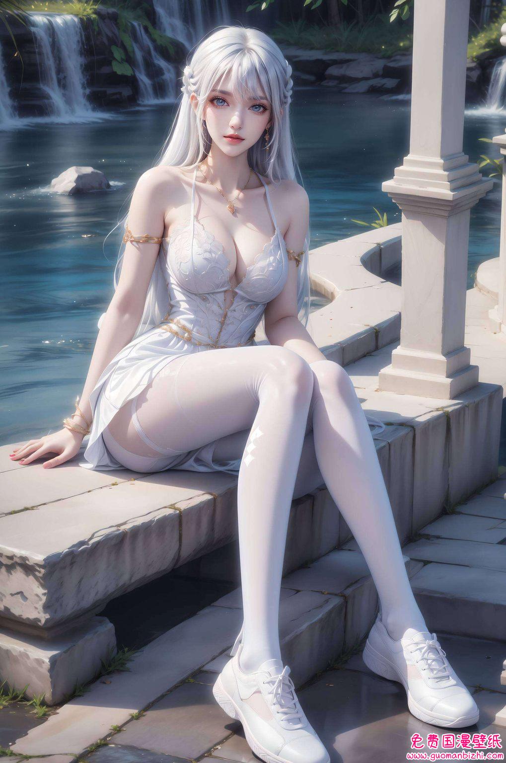 圣采儿高清壁纸泳装：AI范例壁纸，护眼PC 1920×1080壁纸精选