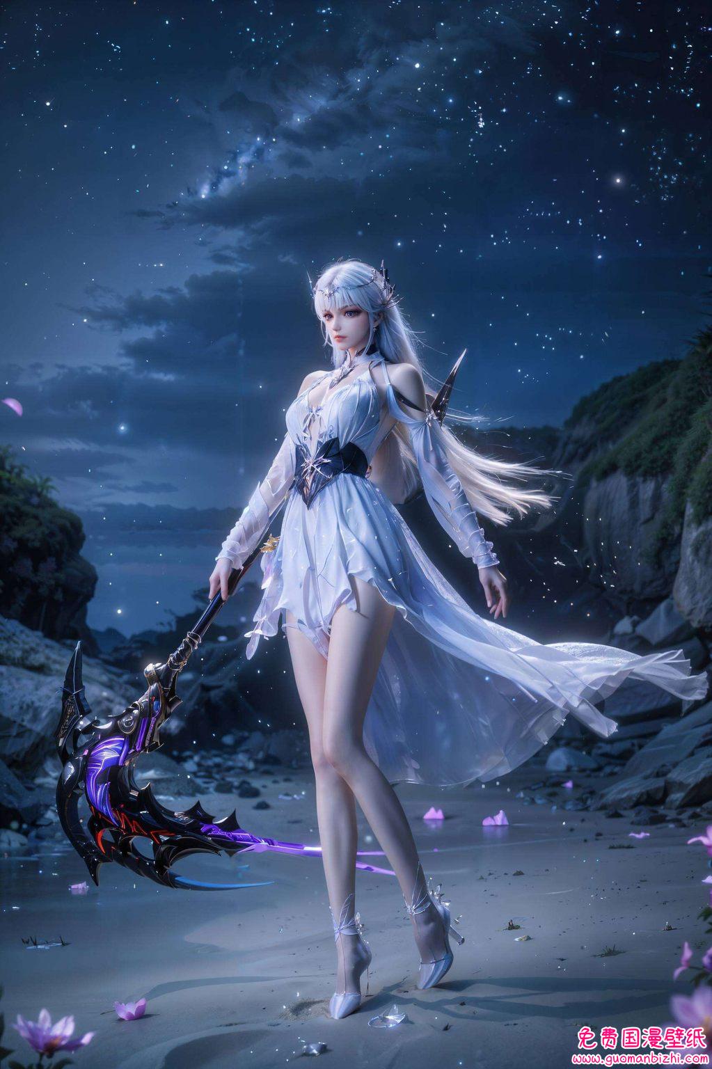 圣采儿图片全图壁纸可爱：AI生成壁纸，精细描绘苹果艺术角色之美。