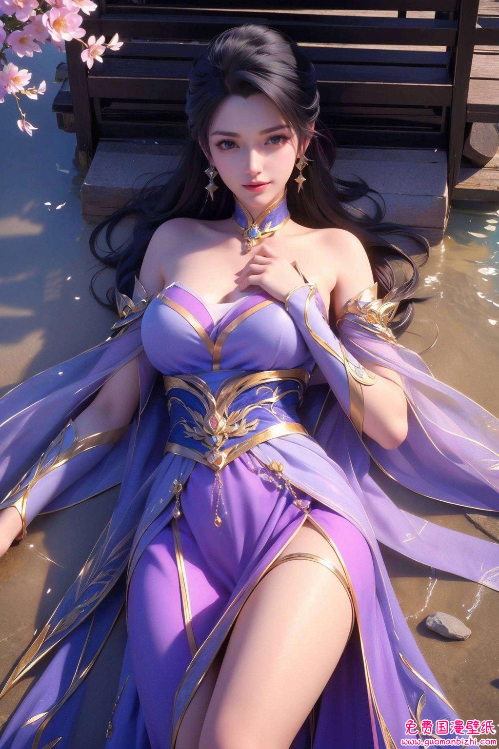 仙武传楚灵玉：完美高清古风漫画壁纸，免费秀平板草丛之美