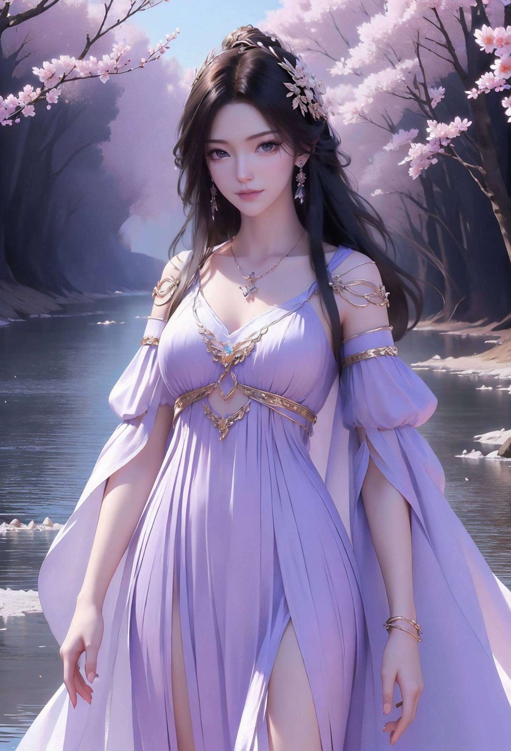 紫灵头像图片——AI图例AIGC完美像素平板壁纸集锦