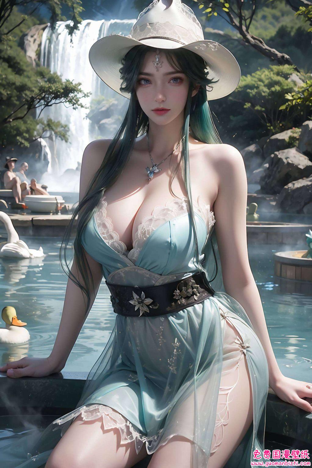 AI生成二次元壁纸集——周紫虹iPad唯美手机壁纸精选