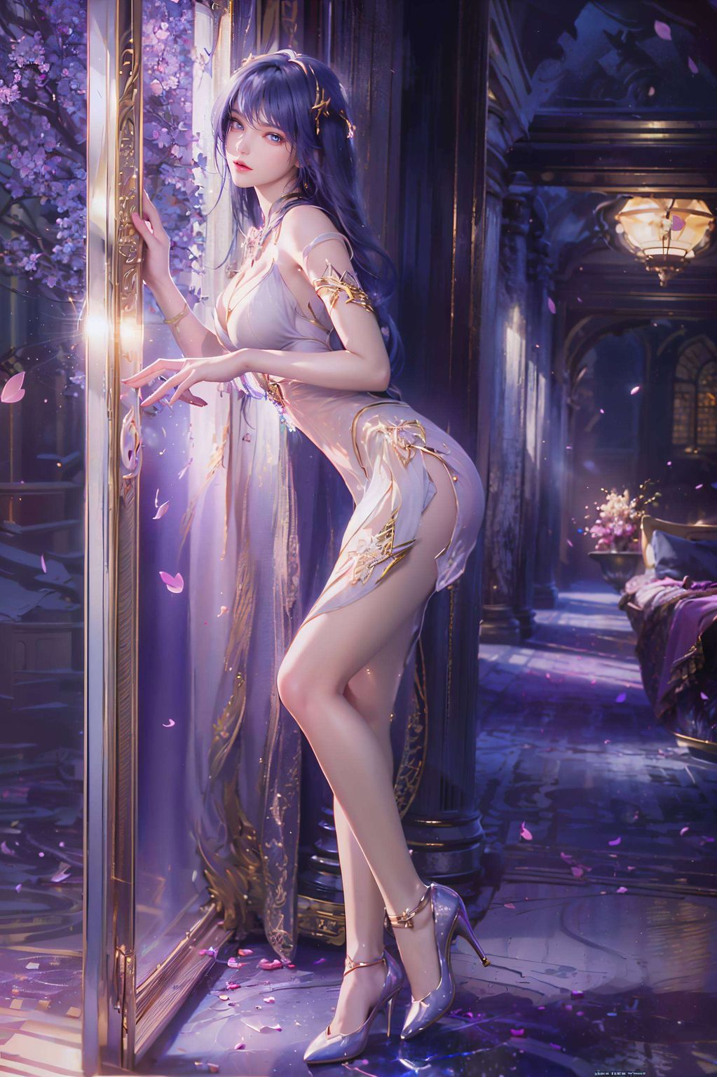 圣采儿刺客女王：AIGC素材免费壁纸秀，苹果潮图壁纸集