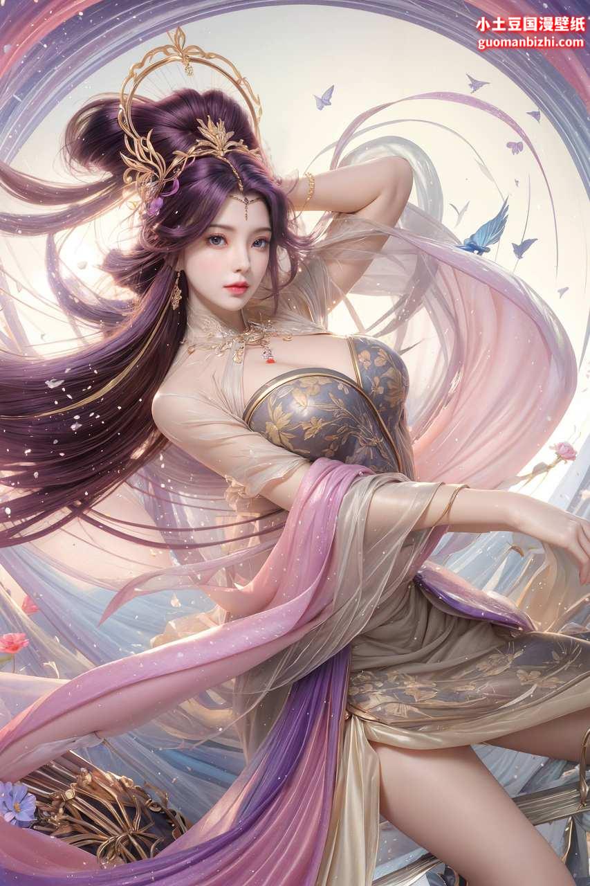 ai屏幕壁纸:完美世界云曦，壁纸控必备