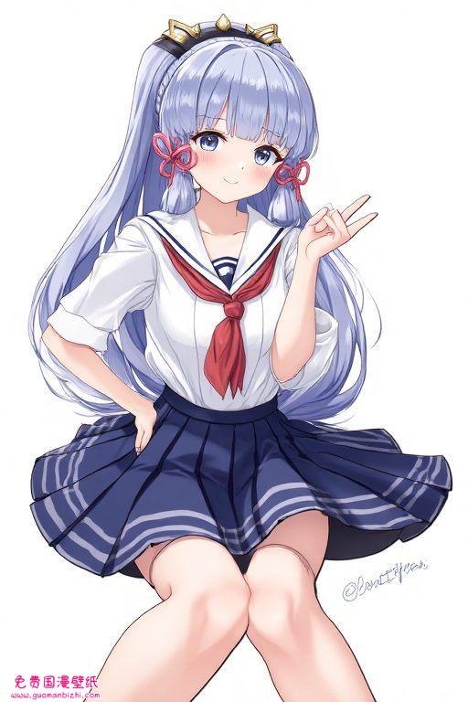 甘雨神里凌华AI创作，免费壁纸分享，苹果背景图片盛宴