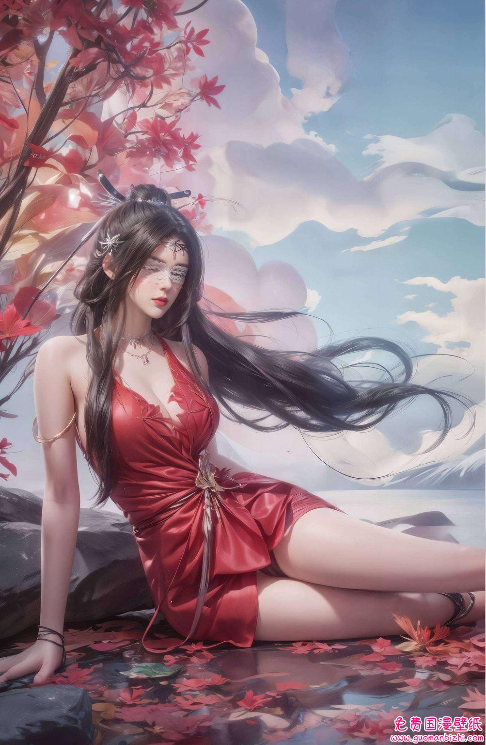 长大后仙逆兰若：AI动漫人物极简壁纸，IPad桌面图片高清集