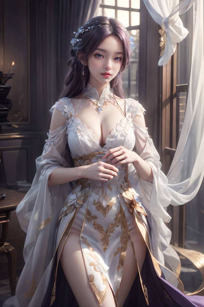 ai绘画素材:完美世界云曦，壁纸控必备：云曦