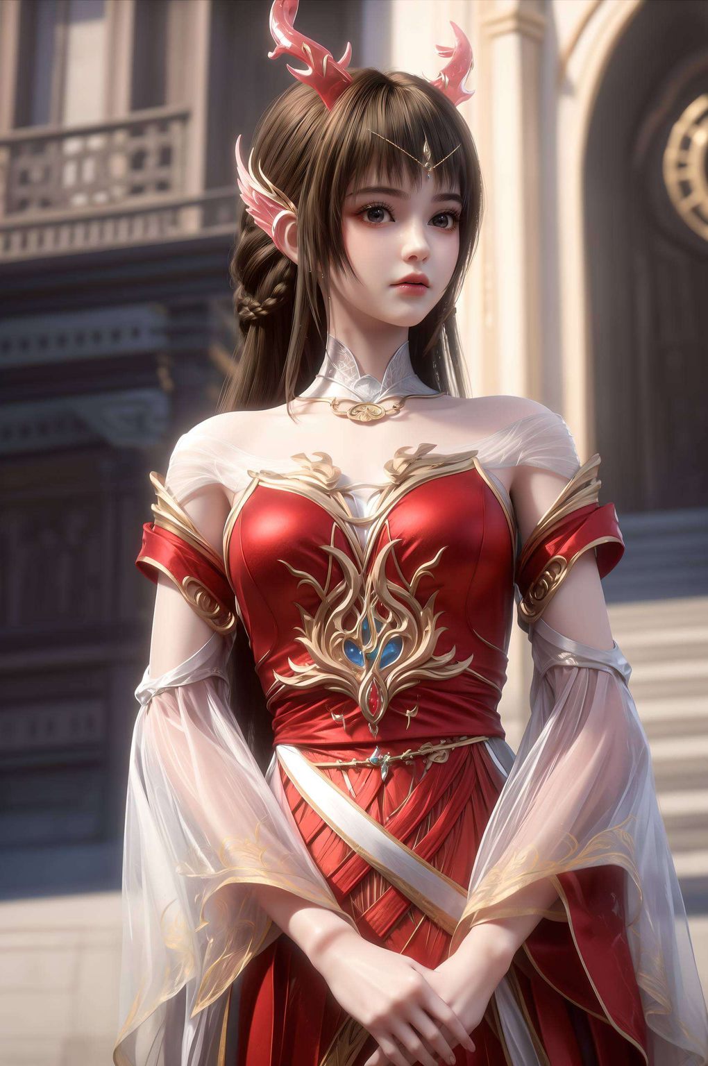 百炼成神龙族云落——AI绘画免费壁纸秀，平板古风漫画壁纸盛宴