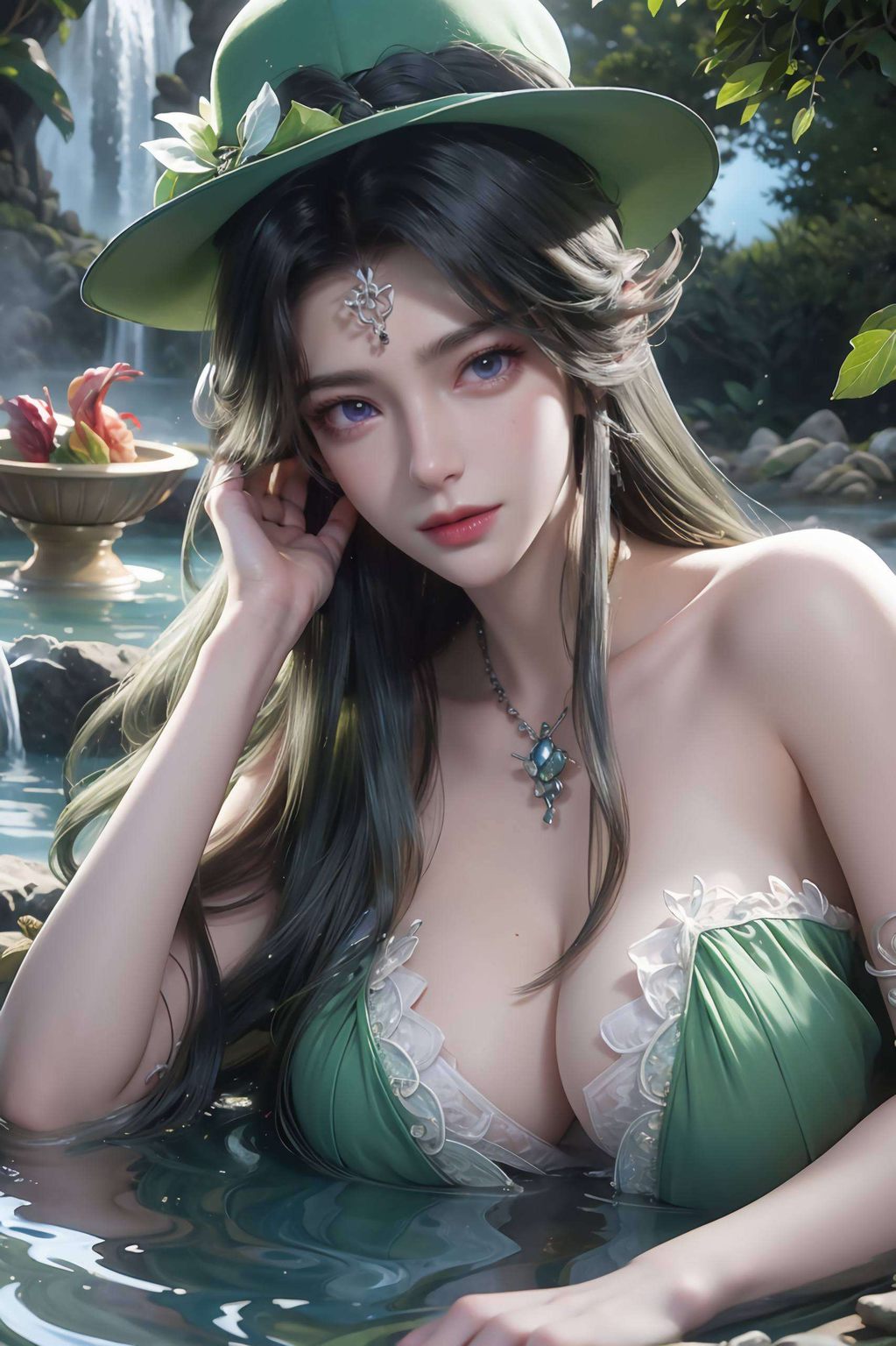 AI生成二次元壁纸集——周紫虹iPad唯美手机壁纸精选