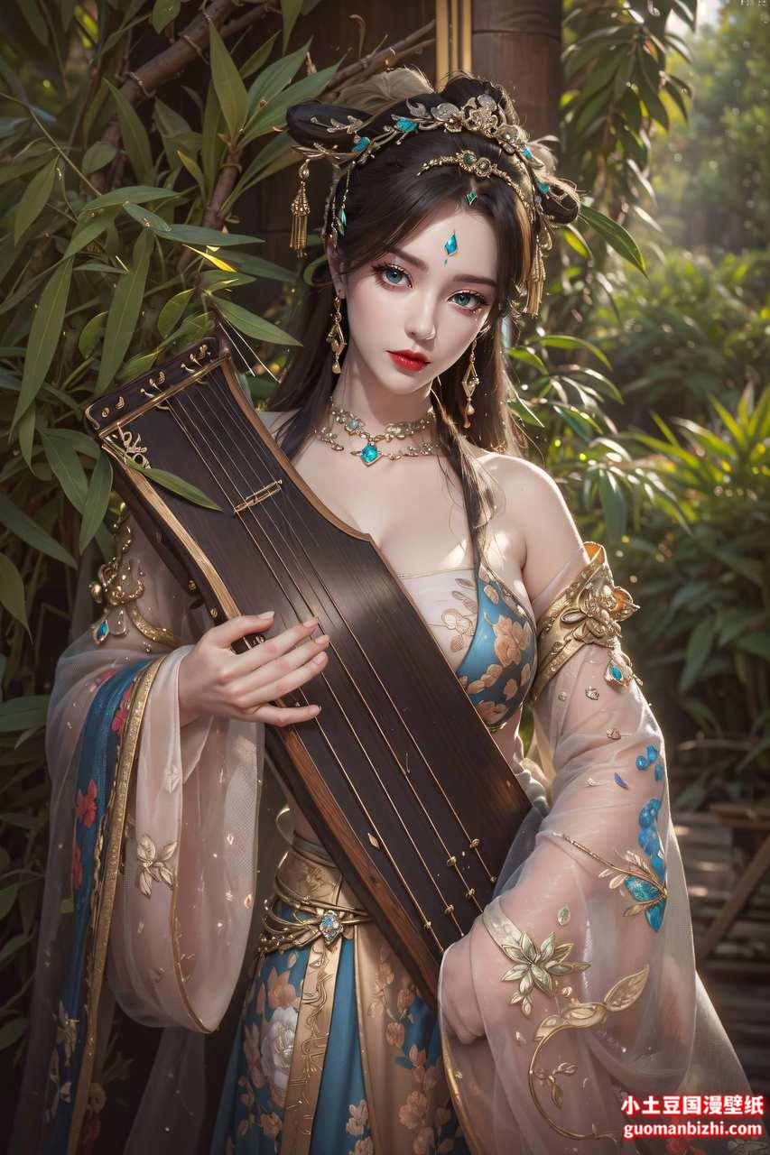 ai手机壁纸:柳神ai绘画互动素材分享