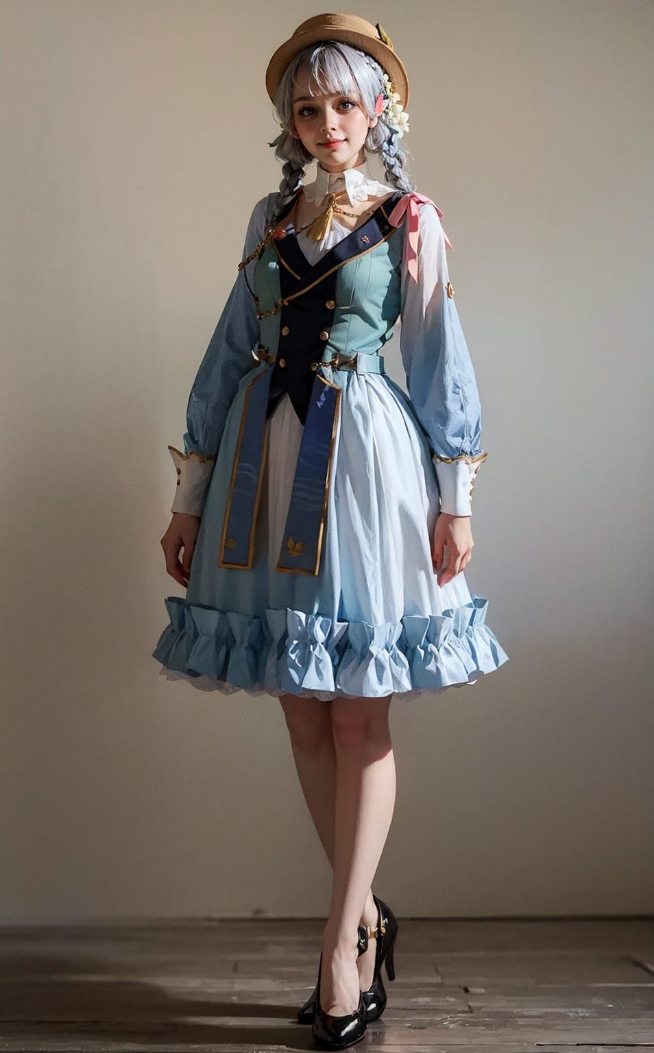 AI创造免费壁纸集锦：神里凌华9宫格1920×1080高清壁纸合集