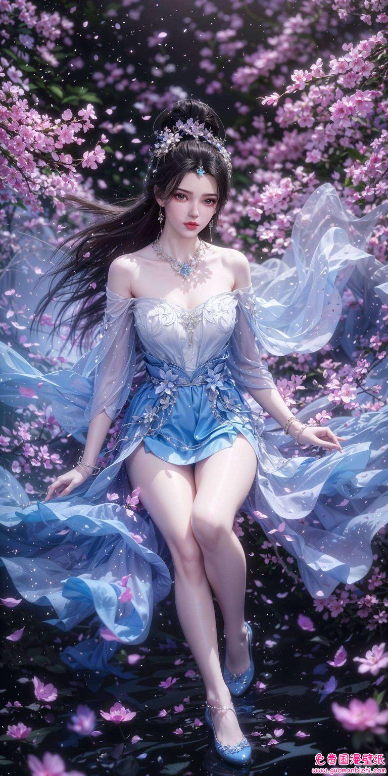 李慕婉全身高清壁纸：AI创作极简壁纸，安卓Ins风尽显风采