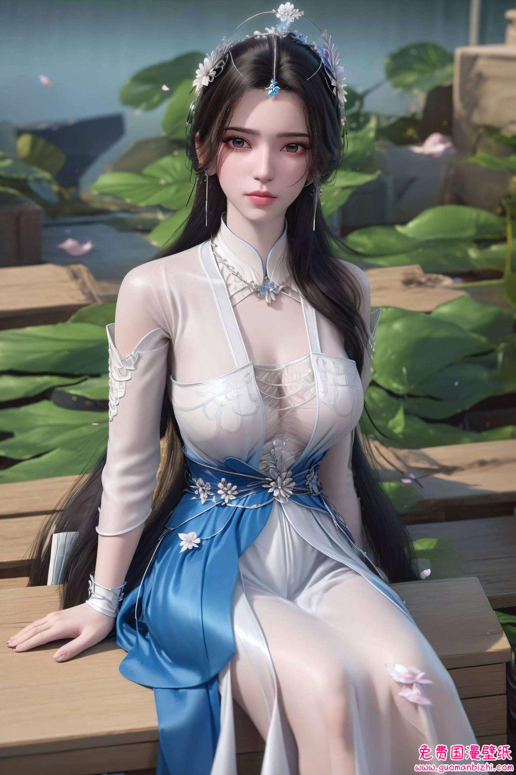 李慕婉肚兜AI素材，极简风格壁纸，PC宽屏高清壁纸集锦